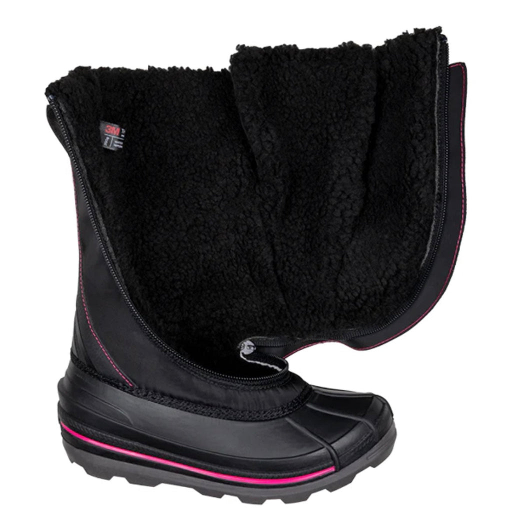 BILLY FOOTWEAR - Billy Ice Winter Boots Black/Pink - Two Giraffes Children's Footwear