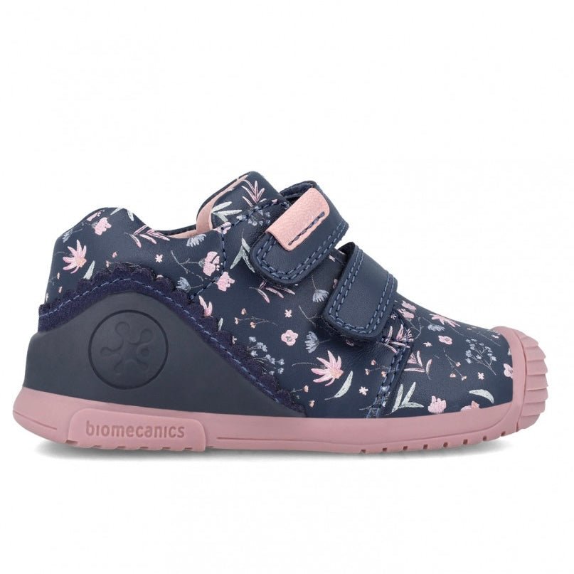 Biomecanics - First Steps Sneakers - Navy Floral - Two Giraffes Children's Footwear