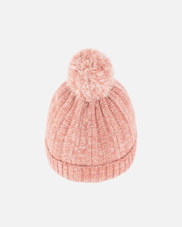 Deux par Deux - Knit Hat Light Pink - Two Giraffes Children's Footwear