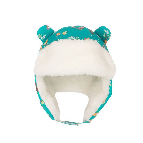 FLAPJACKKIDS - Water Repellent Trapper Hat - Woodland Trapper - Two Giraffes Children's Footwear