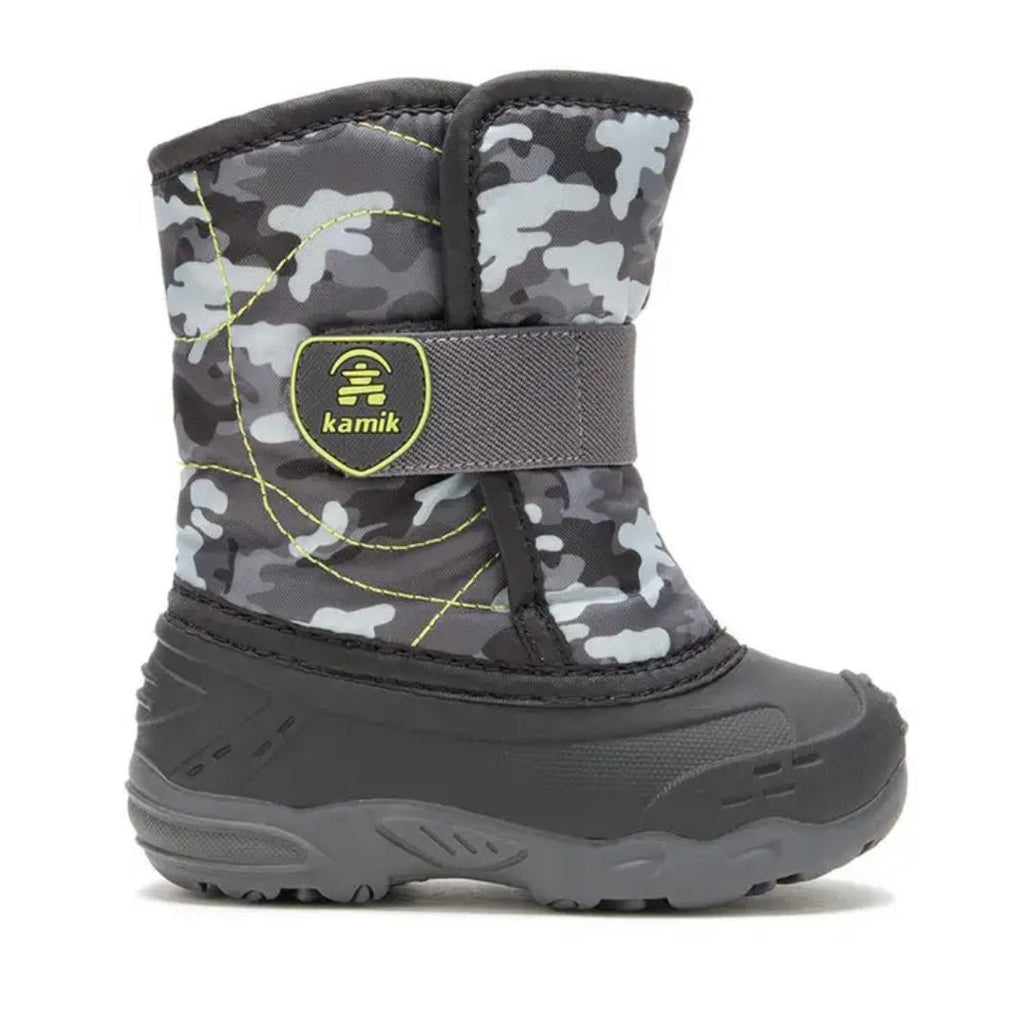 KAMIK - Snowbug 6 Winter Boot Black/Charcoal - Two Giraffes Children's Footwear