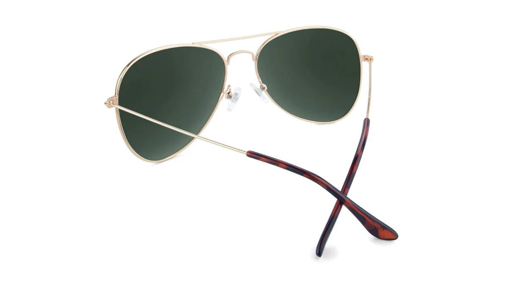 Knockaround Sunglasses - Mile Highs - Gold/Aviator Green - Two Giraffes Children's Footwear