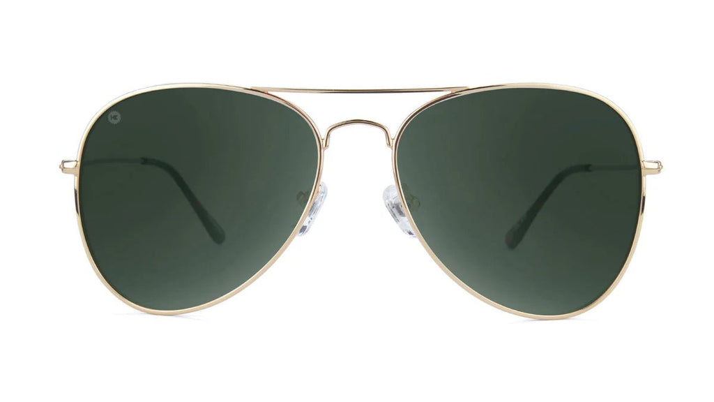 Knockaround Sunglasses - Mile Highs - Gold/Aviator Green - Two Giraffes Children's Footwear