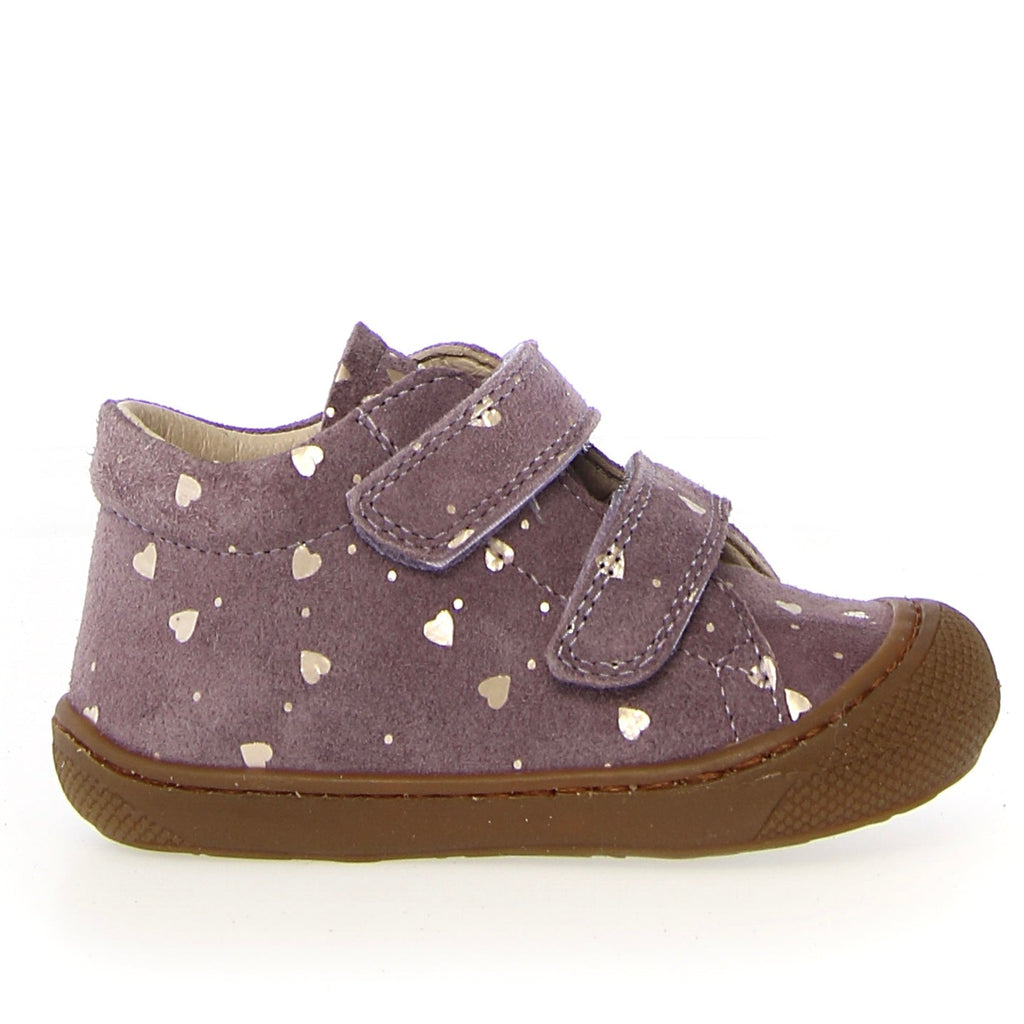 NATURINO - Cocoon VL - Purple Hearts - Two Giraffes Children's Footwear