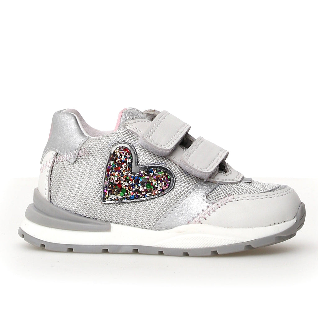 NATURINO - Ouelly - Silver Multi - Two Giraffes Children's Footwear