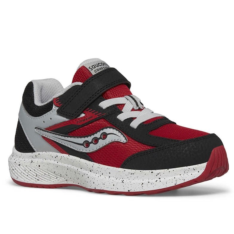 SAUCONY - Cohesion KDZ A/C - Black/Red - Two Giraffes Children's Footwear