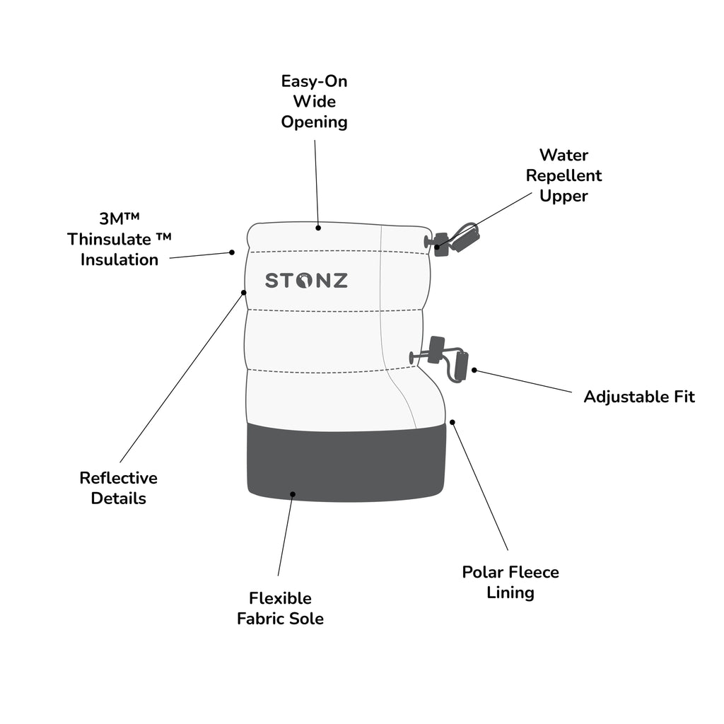 STONZ - Toddler Puffer Booties - Two Giraffes Children's Footwear