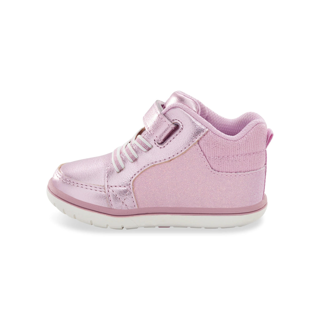 STRIDE RITE - Ames Sneaker - Pink Shimmer - Two Giraffes Children's Footwear