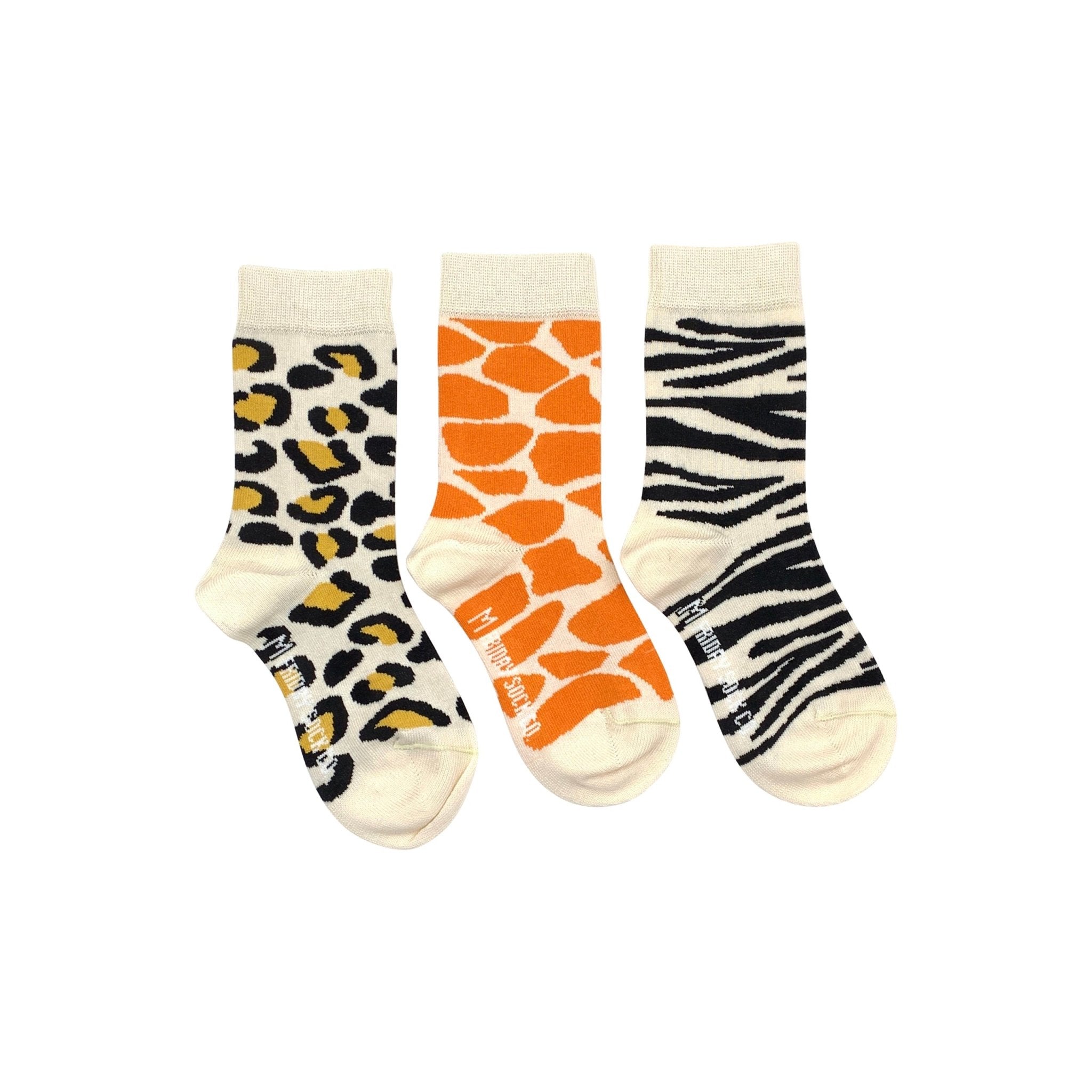 FRIDAY SOCK CO - Kid's Animal Print Socks – Two Giraffes Children's